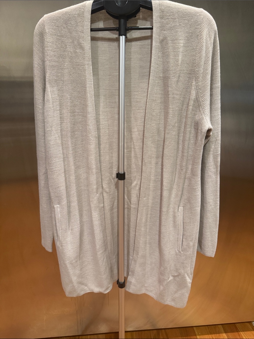 Banana Republic Light Beige Open-Front Women's Cardigan Sweater